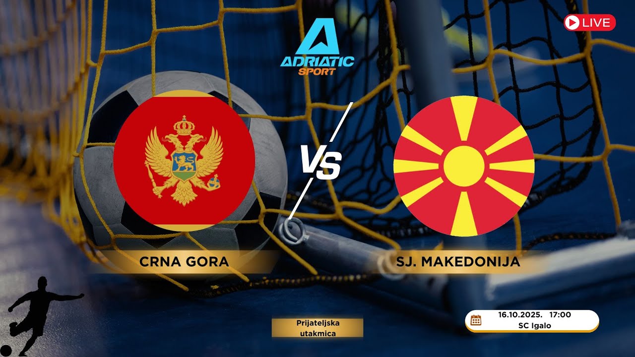 Futsal | Crna Gora vs Sjeverna Makedonija | LIVE