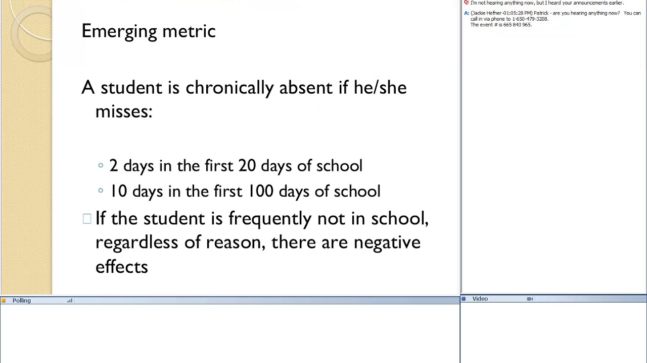 Reducing Chronic Absenteeism