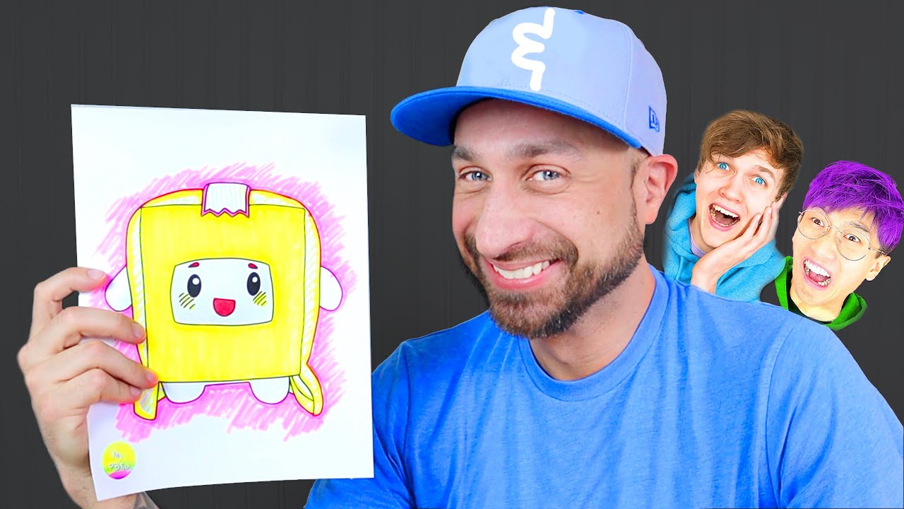 3 Marker Challenge with Lankybox in Real Life at My PB and J House!