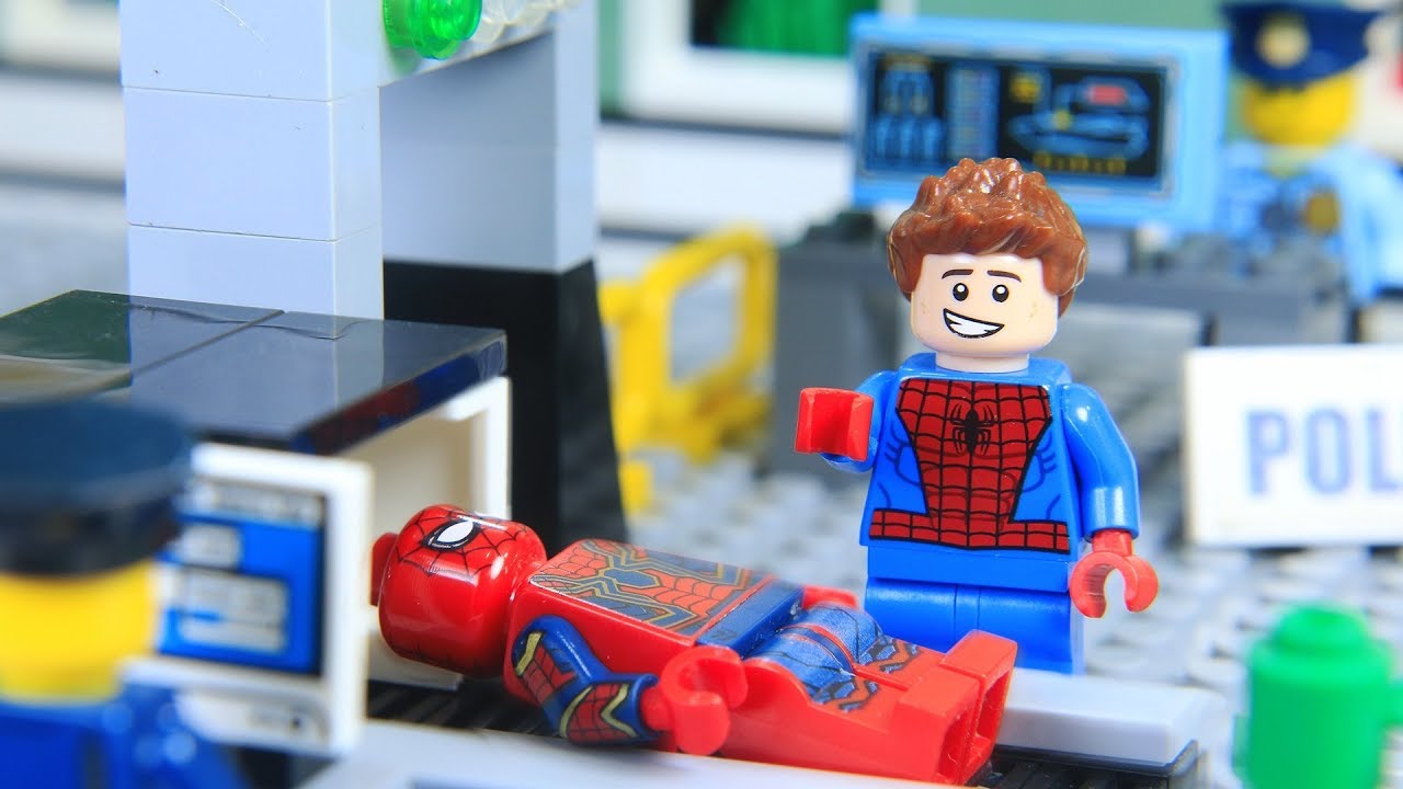 Lego Superhero SpiderMan Lost IRON Spider Suit