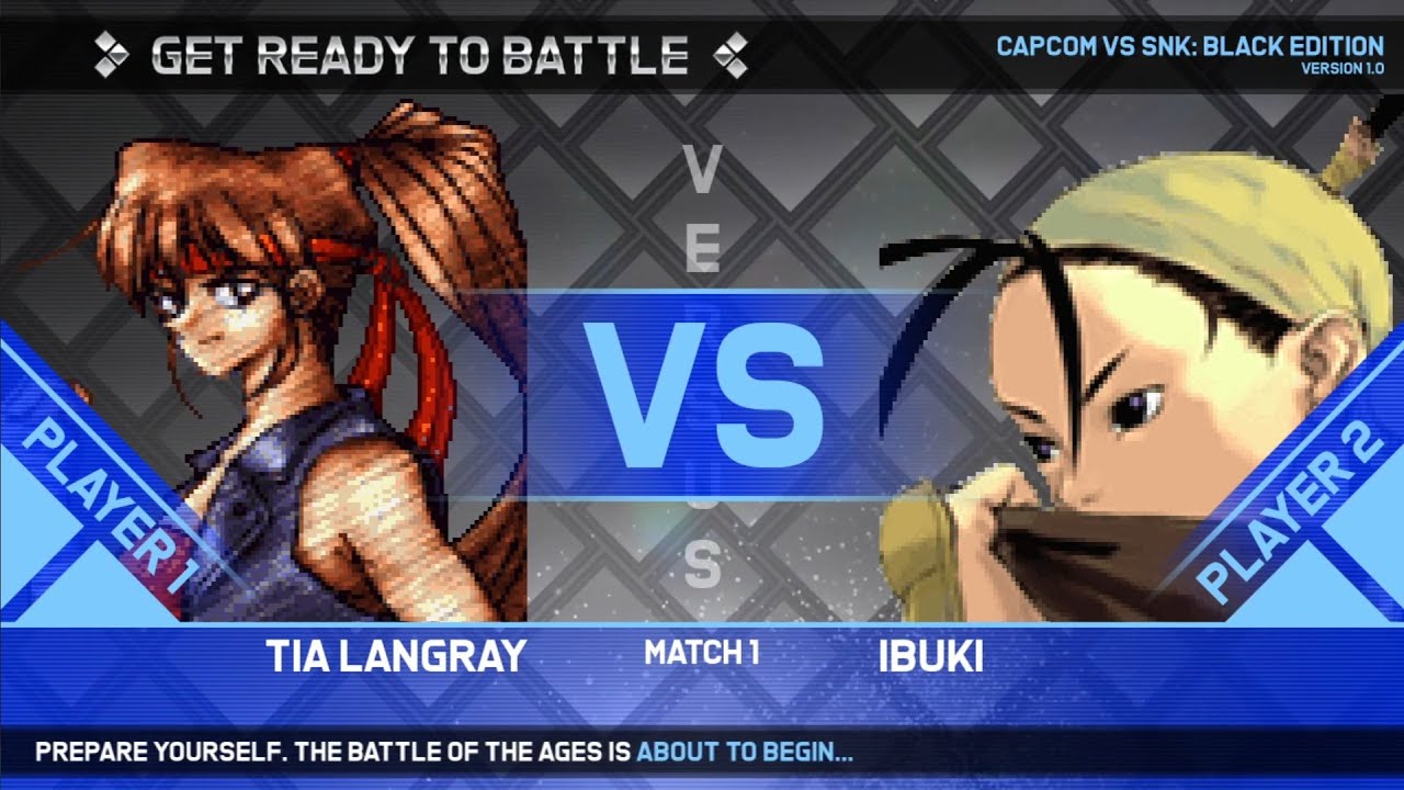MUGEN: Tia Langray (Breakers Revenge) VS Ibuki (Street Fighter III)
