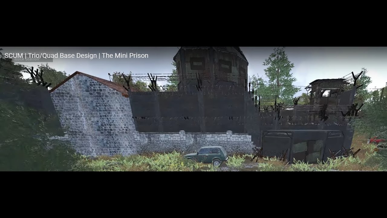 SCUM | BASE TUTORIAL | THE MINI PRISON | 2.0