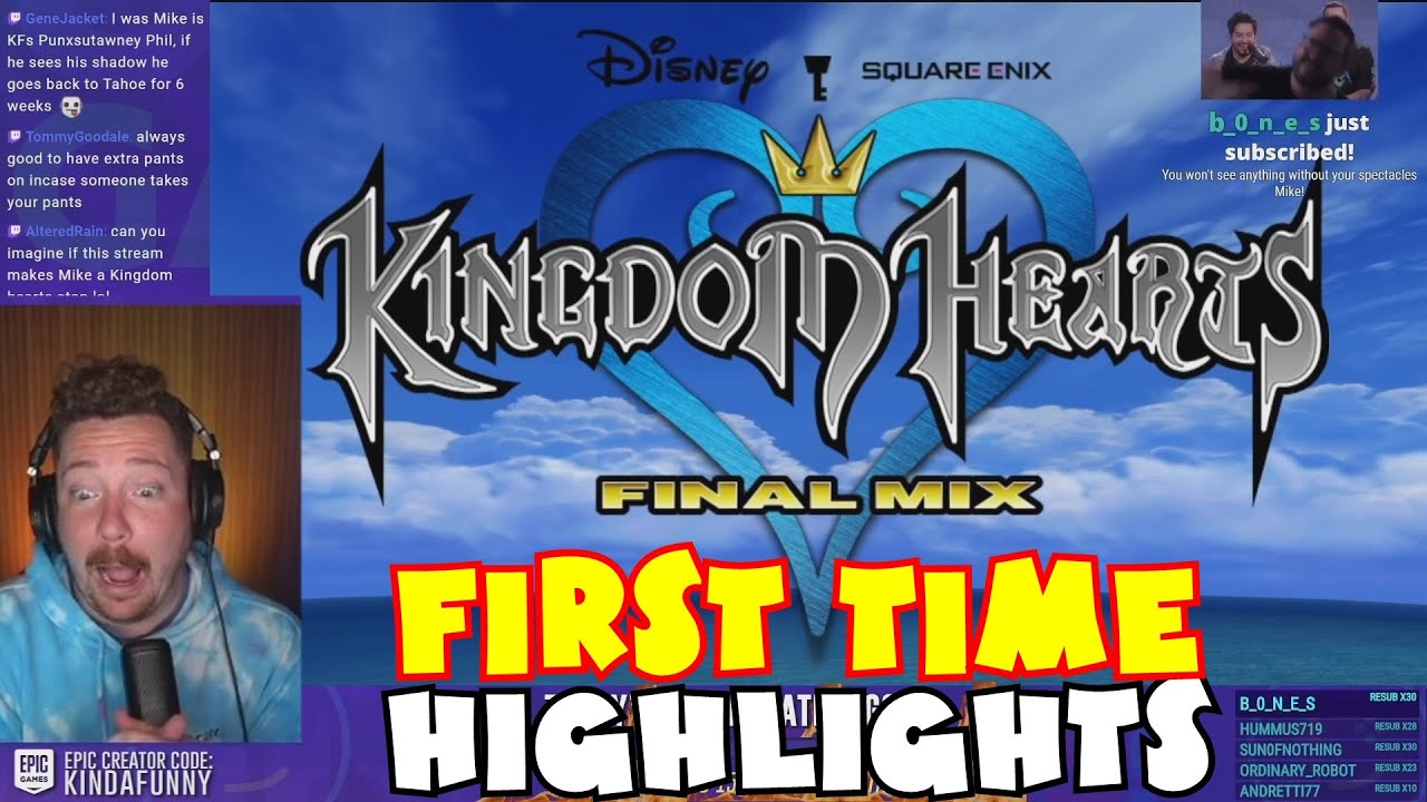 Mike's First Time Playing Kingdom Hearts (Kinda Funny Games Stream Highlights)