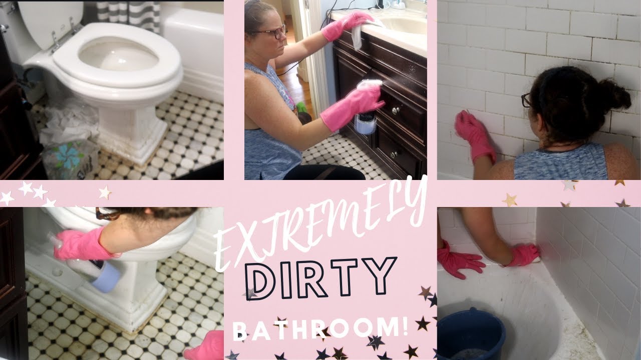 Extremely Dirty Bathroom| Dirty Bathroom Deep Cleaning |Clean At The Rugby House