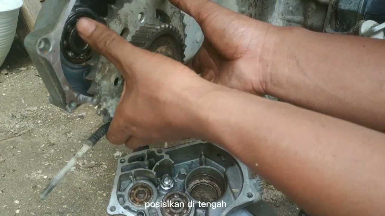 cara membuka bearing lahar gardan motor matic dengan mudah