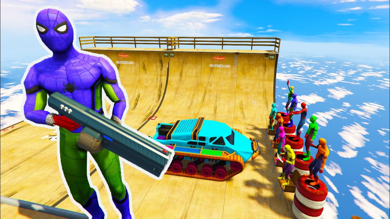 GTA 5 Crazy Water Ragdolls Spiderman Fails/Jumps Crashes [Euphoria Physics Funny Moments]