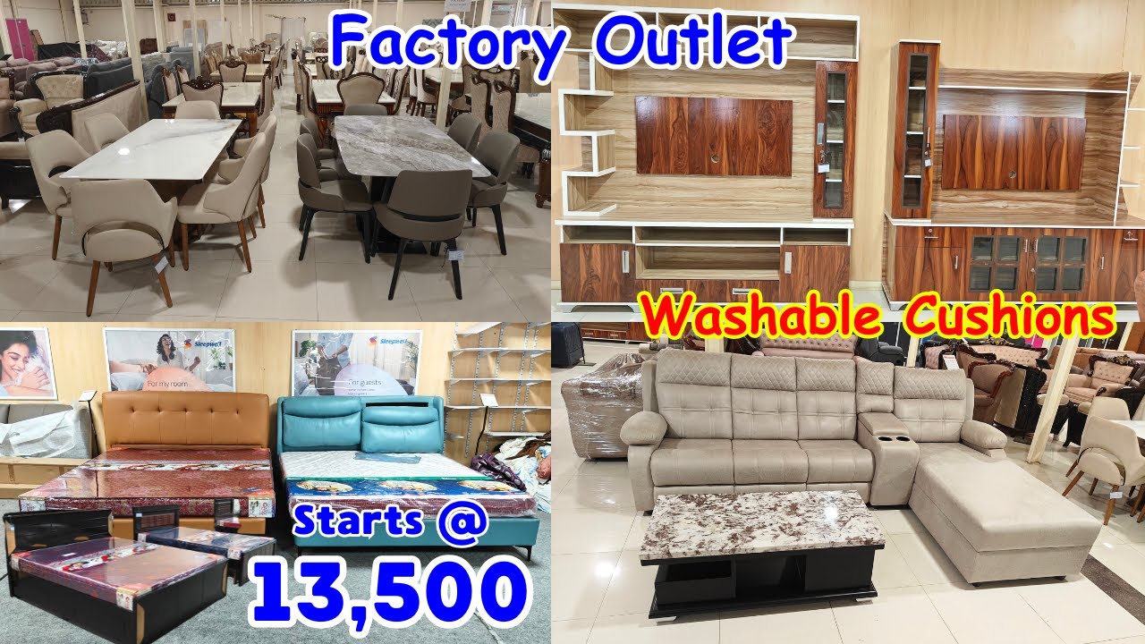Best Furniture in Hyderabad || pure teak wood furniture budget | New Washable Cushions Imported Beds