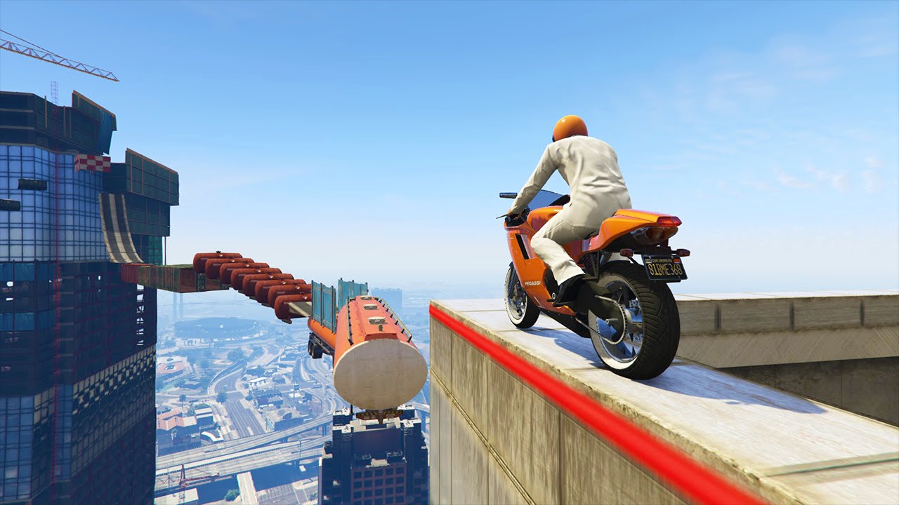 IMPOSSIBLE BIKE PARKOUR vs. SIDEMEN! (GTA 5 Funny Moments)