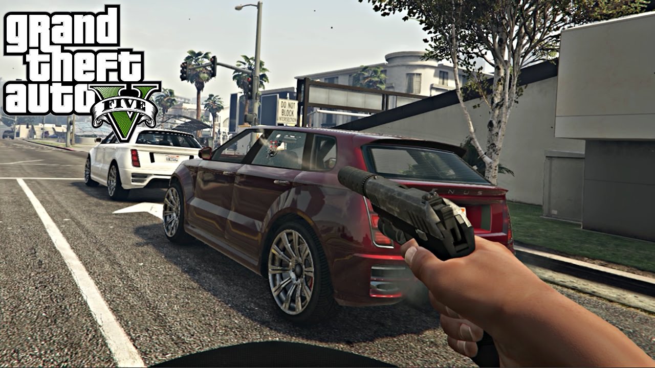 GTA V Assassino de Aluguel - Fui Alvejado em Perseguição de cinema #44