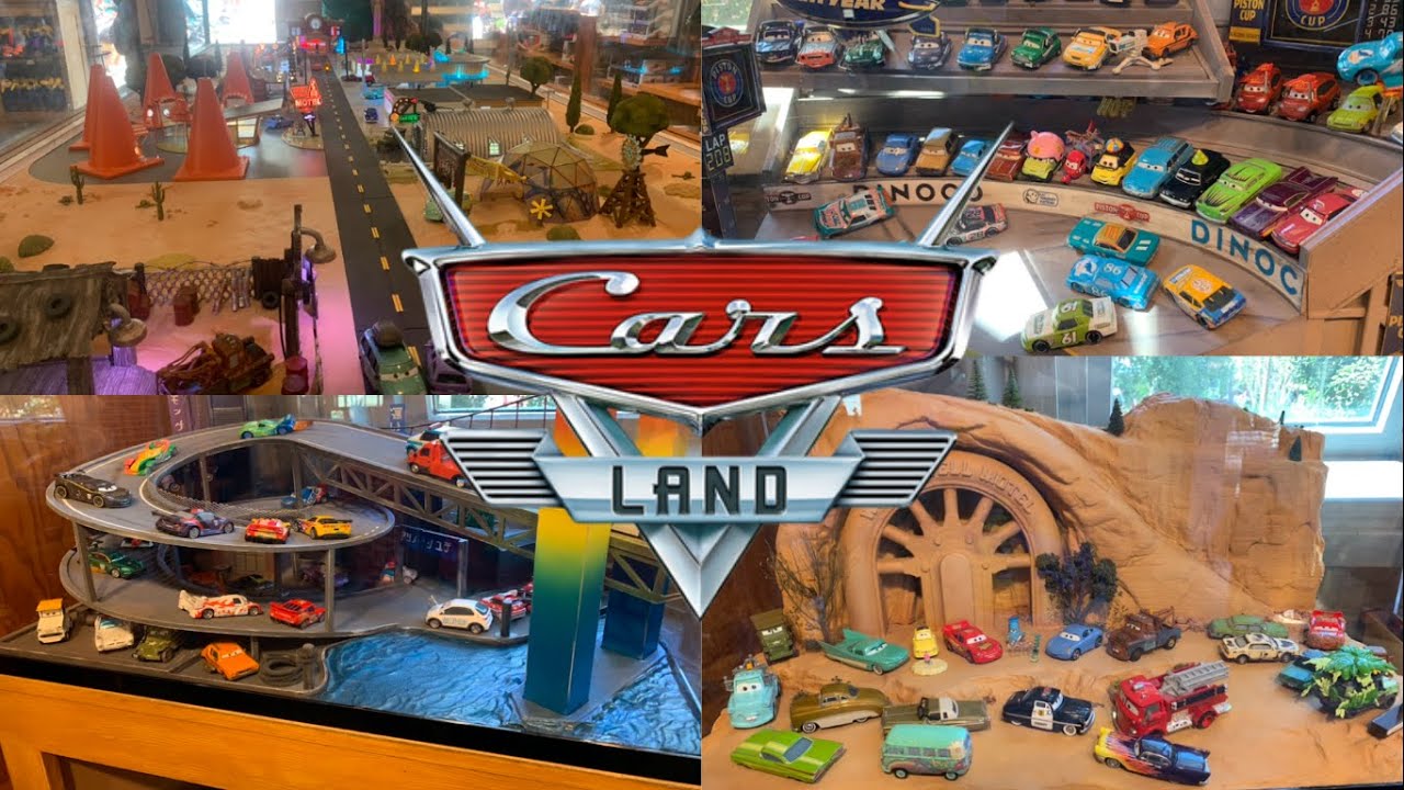 Full Precision Series Radiator Springs and more Cars Dioramas at Sarges Surplus Hut in Cars Land!