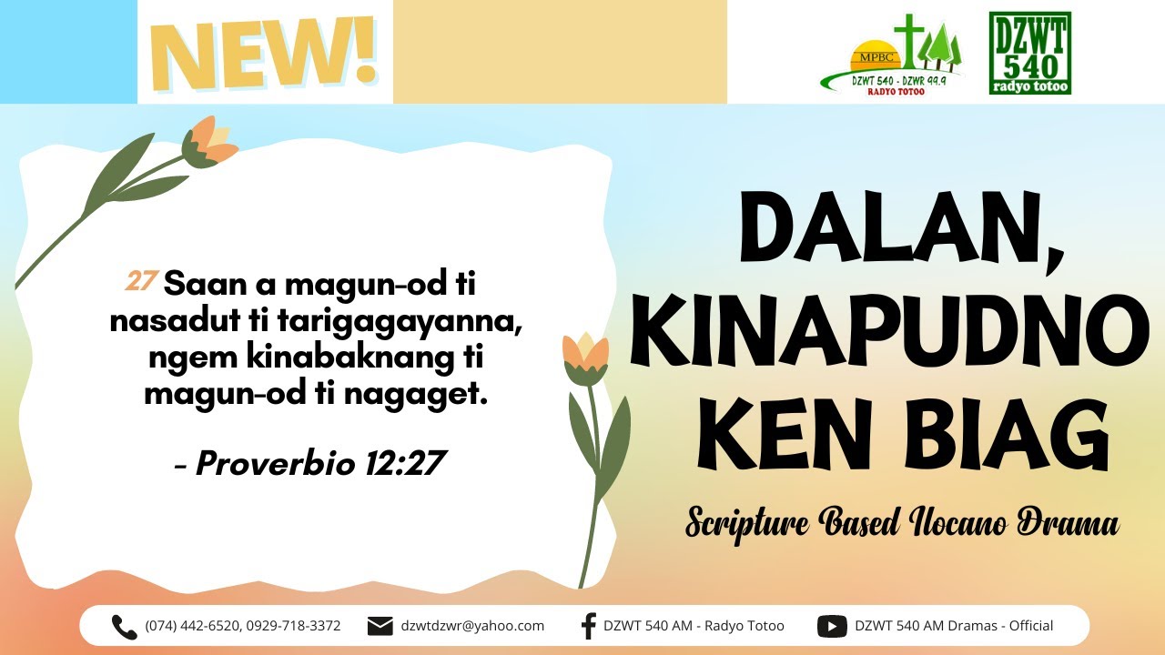 Dalan, Kinapudno ken Biag - August 7, 2024 #IlocanoRadioDrama