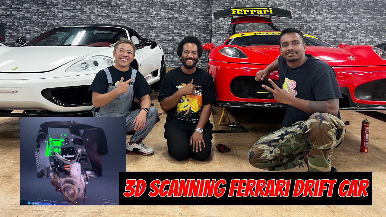 How to make Ferrari racing car to drift car. Scanning suspension !