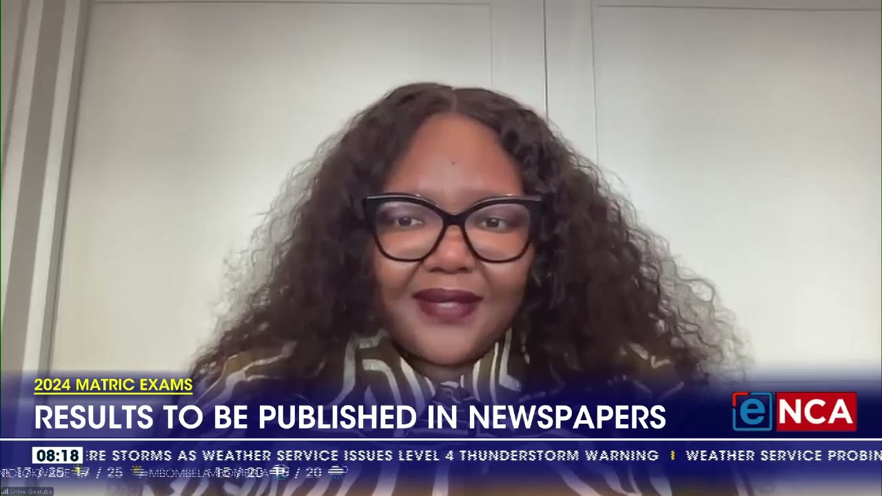 2024 Matric exams | Basic Education says results to be published in newspapers