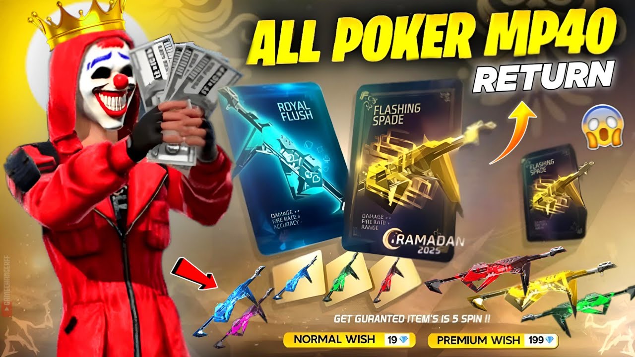 Poker Mp40 Return Date 2026 🥳💥 | Classic Jazz Pant Return | LoL Emote Return | Free Fire Ob53 Update