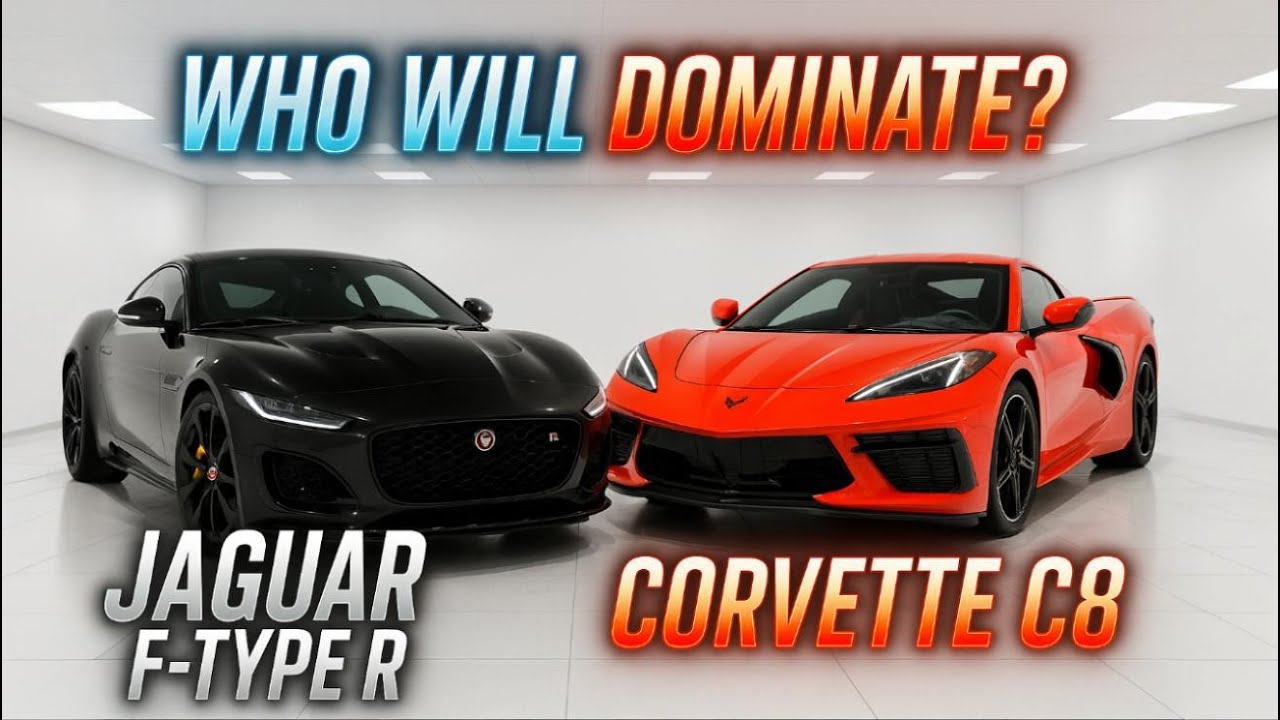 Jaguar F-Type R vs Chevrolet Corvette C8 | Luxury Meets Supercar Power &ndash; Who Wins?
