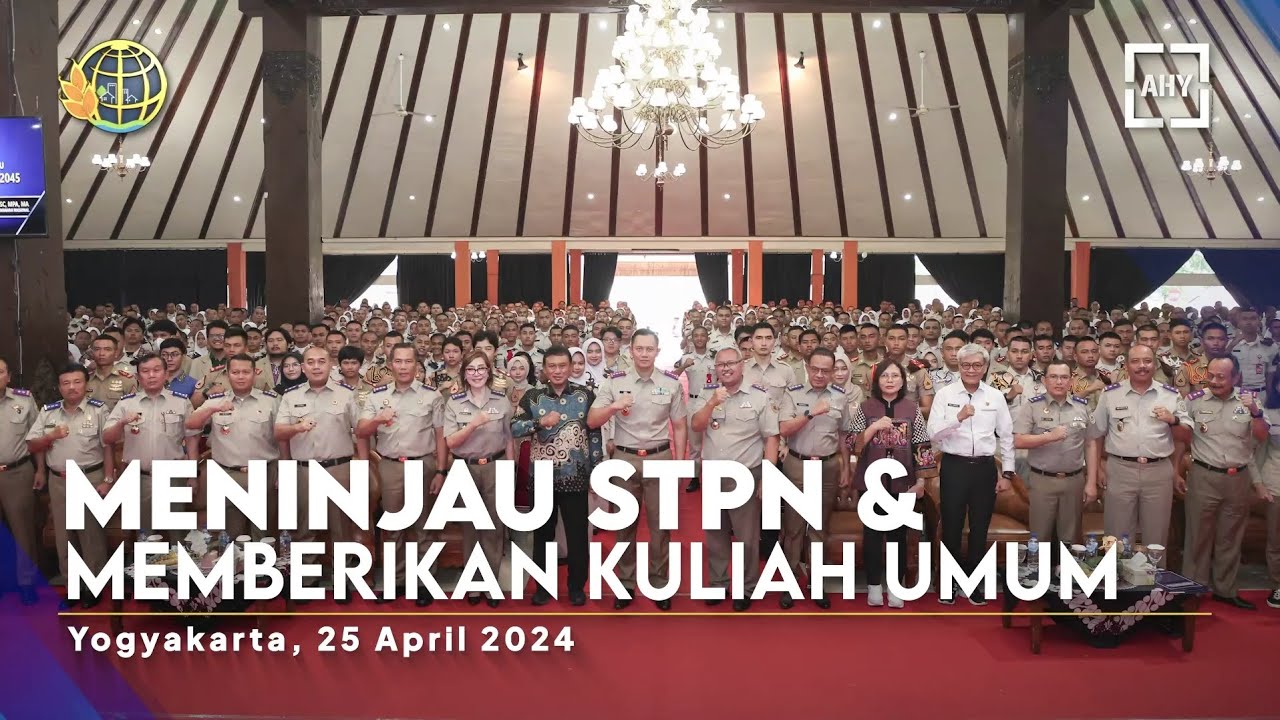 Meninjau STPN & Memberikan Kuliah Umum