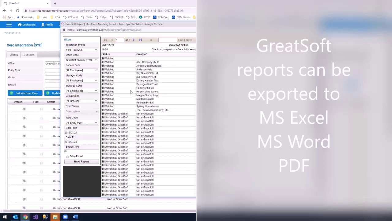 GreatSoft and Xero Tax integration