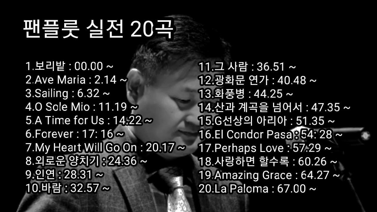 팬플룻 실전20곡 모음(구버전) - 이종원 (Panflute)