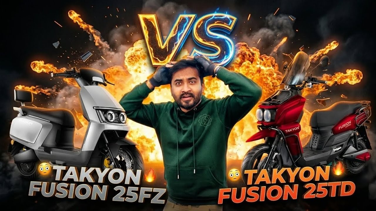 TAKYON 25TD vs 25FZ 🔥 Real Drag Race + Top Speed Test | Best Electric Bike in Bangladesh?
