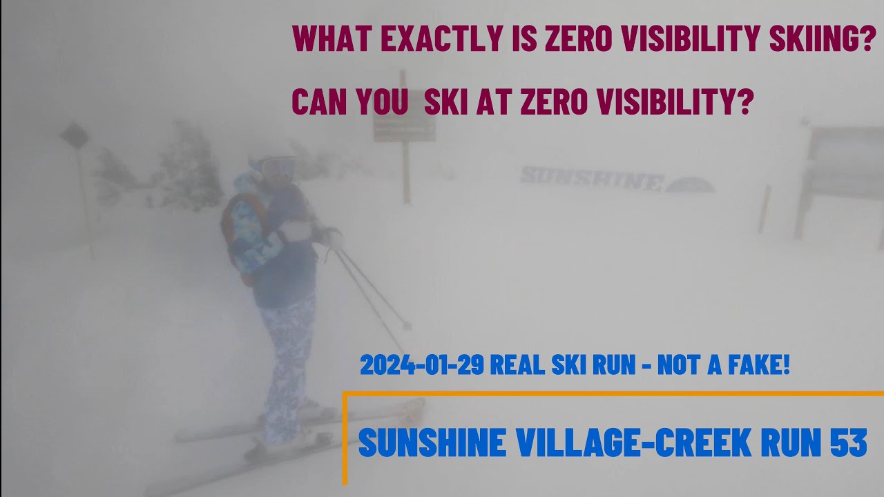 SKIING in ZERO VISIBILITY is a REAL Challenge!