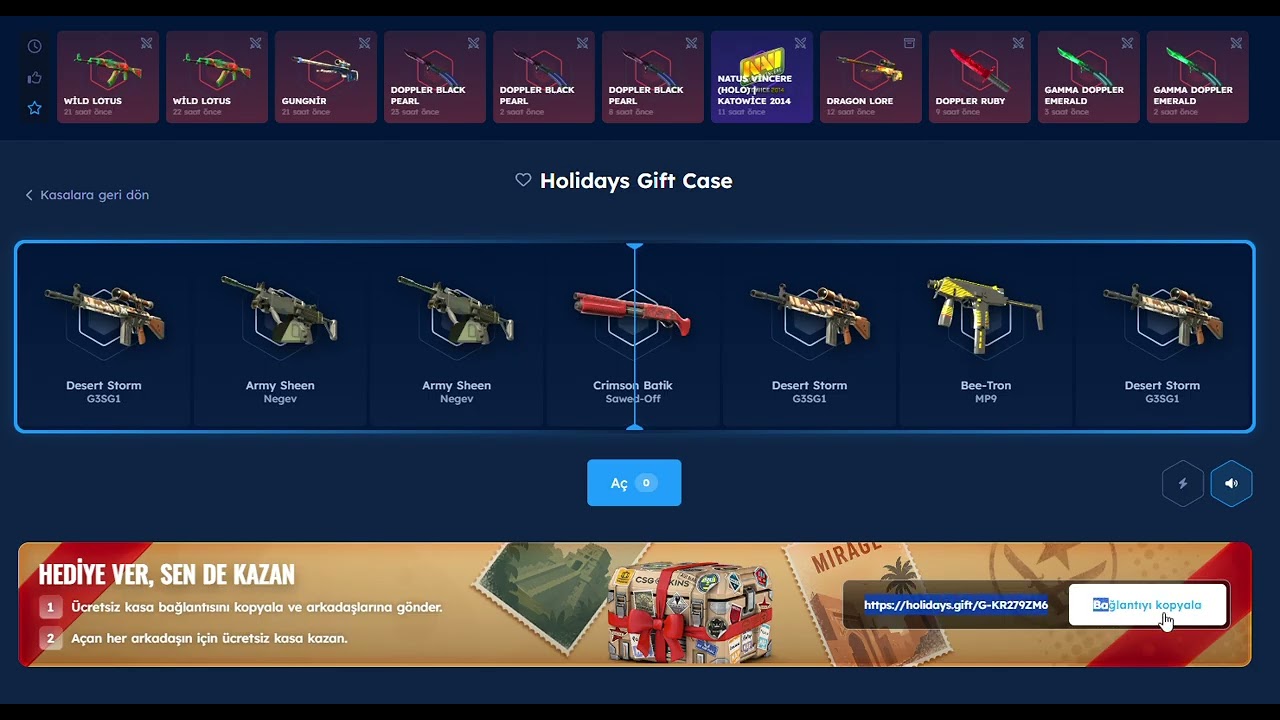 CSGO-SKINS Holidays Gift Case CODE LINK IN THE COMMENTS-LİNK SABİT YORUMDA