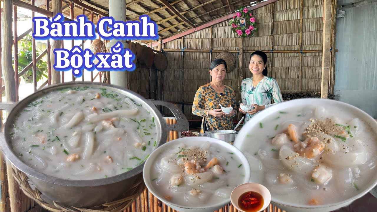BÁNH CANH TÔM ngon chuẩn vị miền Tây với công thức bột quá đơn giản nhất ai cũng làm được 