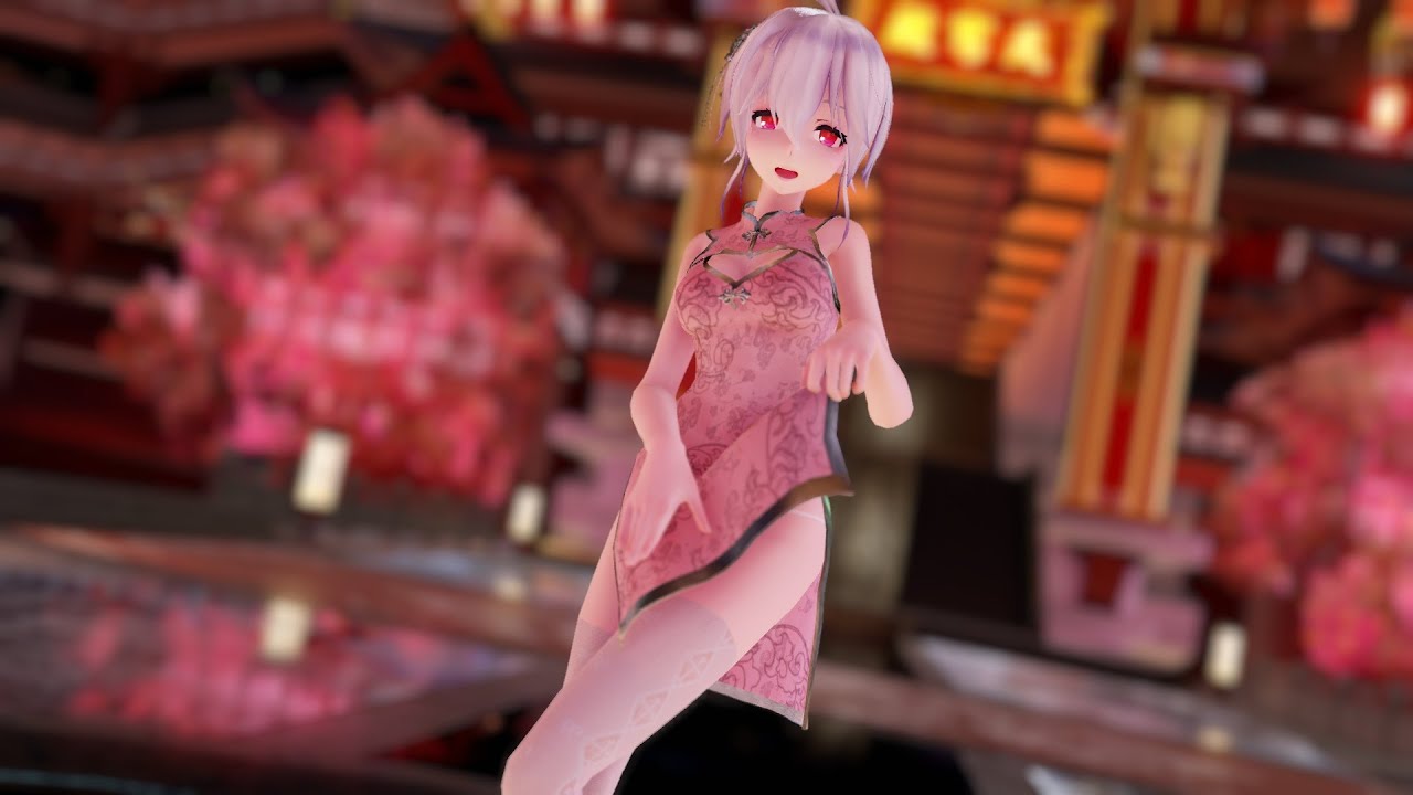 MMD yowane haku 旗袍弱音 桃源恋歌[Tougen Renka]
