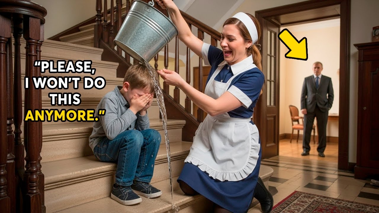 Boy Was Treated Cruelly By Cleaner. Until The Millionaire Unexpectedly Came Home And Saw…