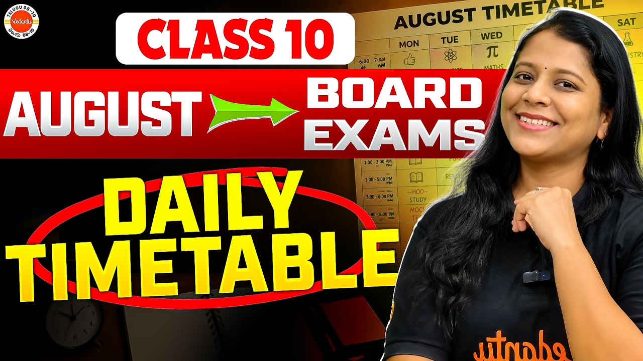 Don't Waste August! 🚨 Class 10 Daily Study Timetable for Board Exams | by Sunaina Mam