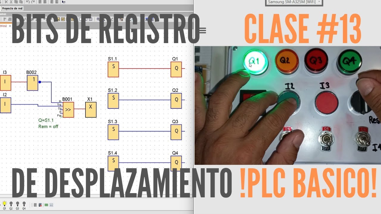 13# Bits de registros de desplazamiento - Aprende programación de mini PLCs Salida Laboral Rápida