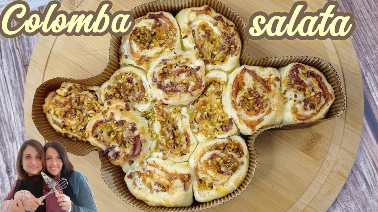 COLOMBA SALATA velocissima, con pochi ingredienti, ottima come antipasto di Pasqua!