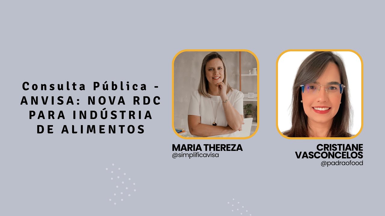 LIVE CP ANVISA PARA INSDUSTRIA DE ALIMENTOS