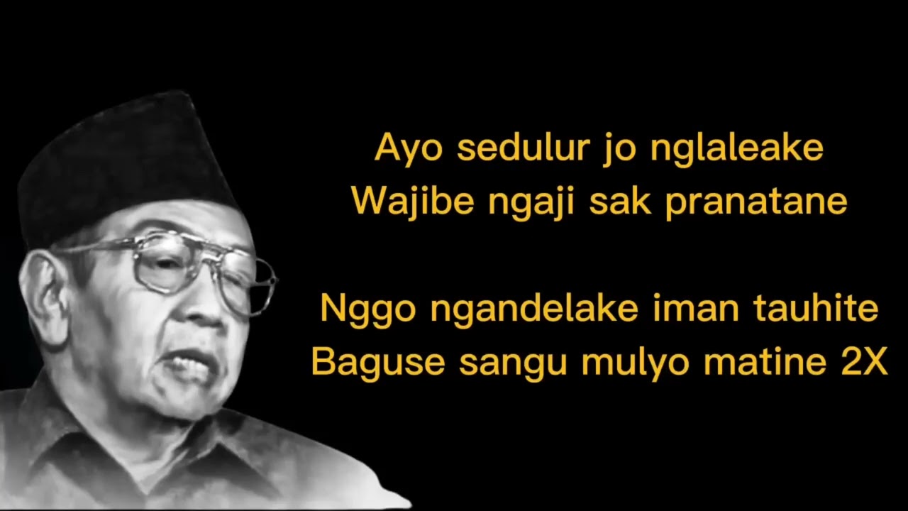 Syiir Tanpo Waton (Gus Dur), menyentuh hati