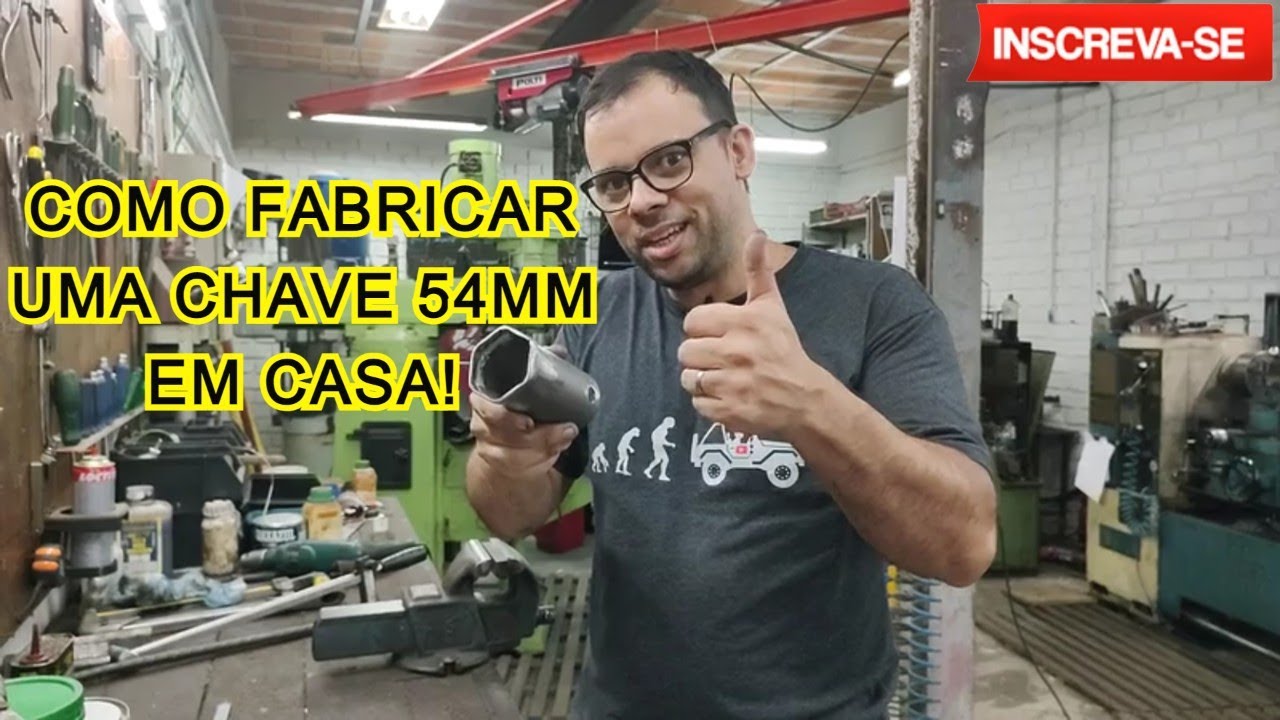 COMO FABRICAR UMA CHAVE 54MM PARA PORCA X-LOCK + DICAS - EP. 99