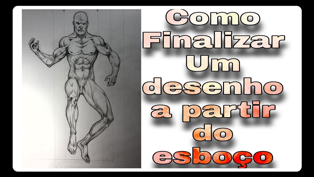 COMO FINALIZAR UM DESENHO  Aula Final os P&eacute;s.