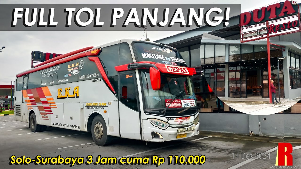 Murah & Cepat! Naik Bus Eka Cepat Full Tol Panjang Solo-Surabaya