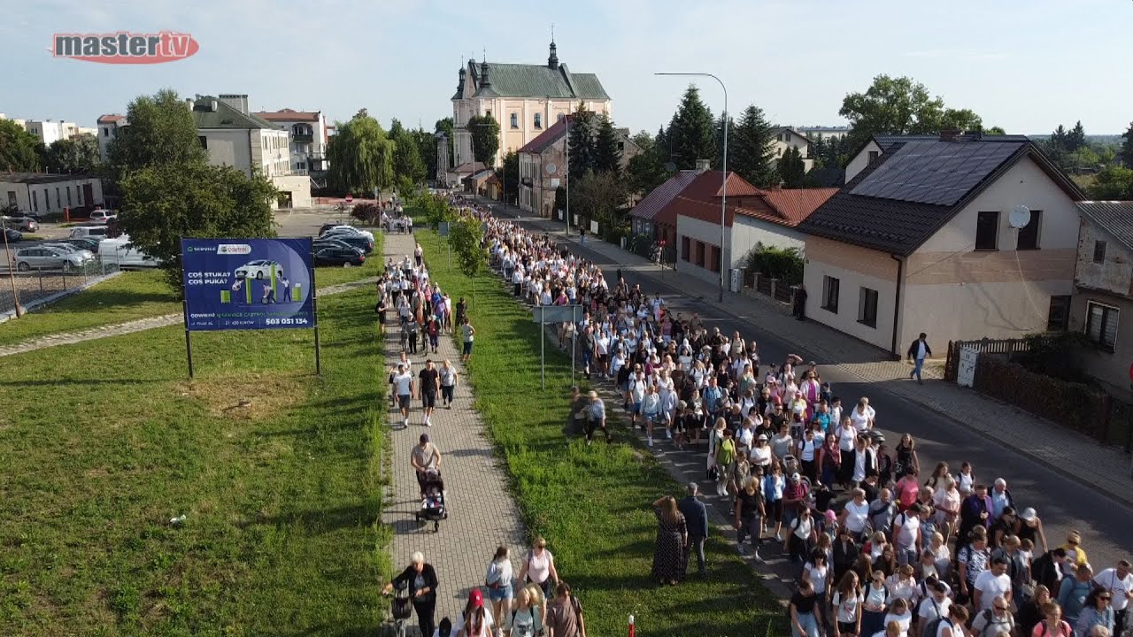 MASTER TV ŁUKÓW - Z Łukowa wyruszyła 45. Piesza Pielgrzymka na Jasną Górę