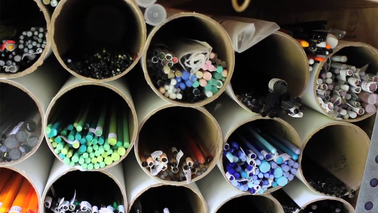 Wesley Fleming making Glass Insects