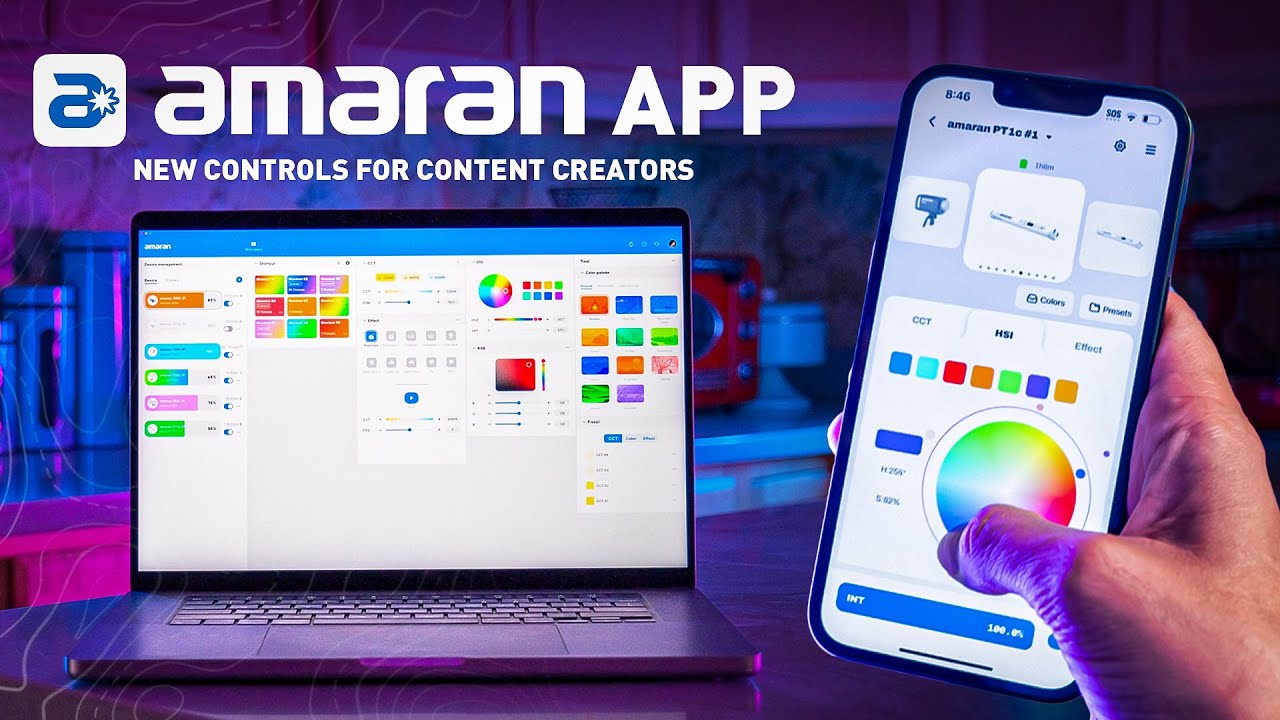 The amaran App | New Controls for Content Creators