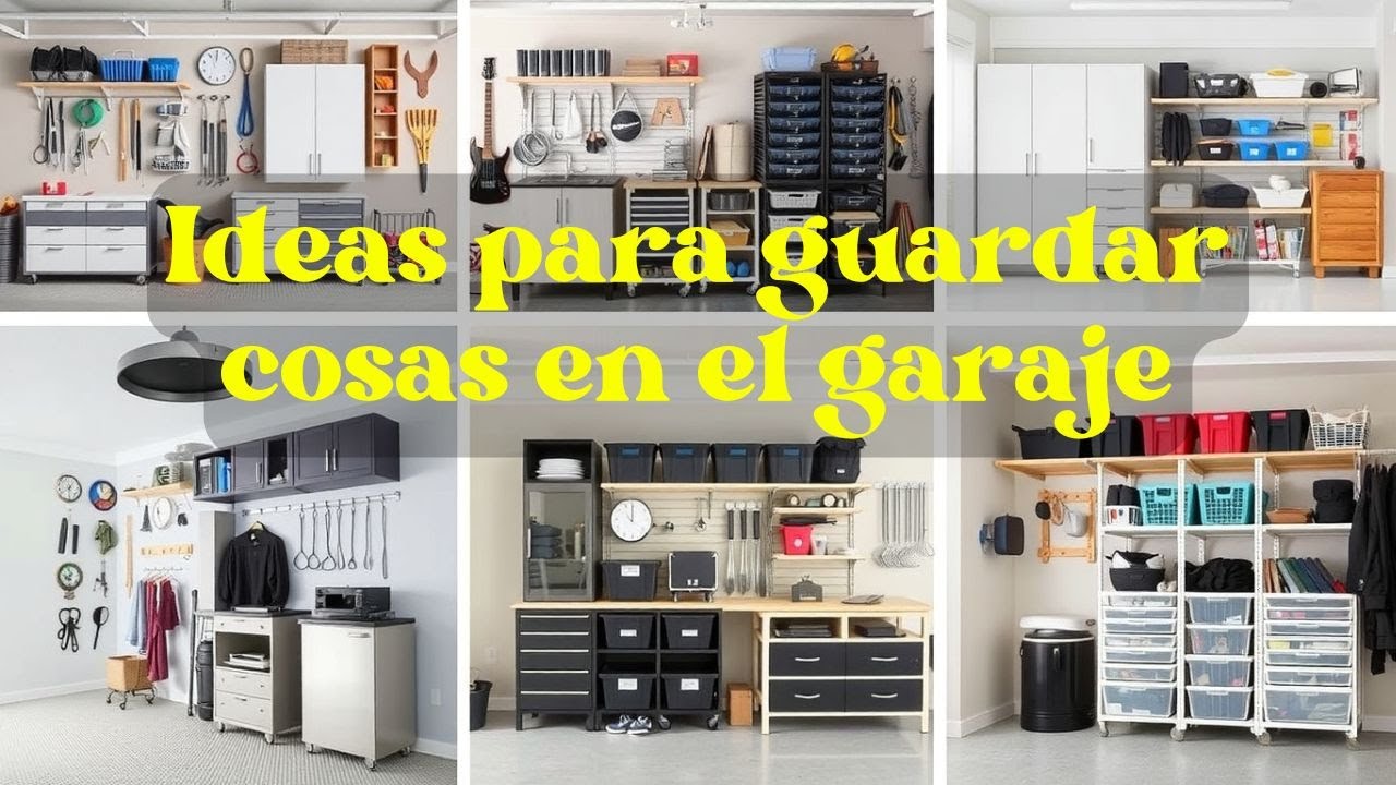 Ideas para guardar cosas en el garaje | Organización fácil y práctica para aprovechar cada espacio