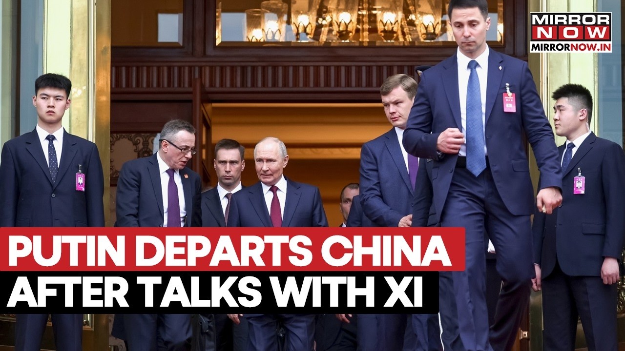 Russian President Vladimir Putin Departs From China After A Successful Meeting With Xi Jinping