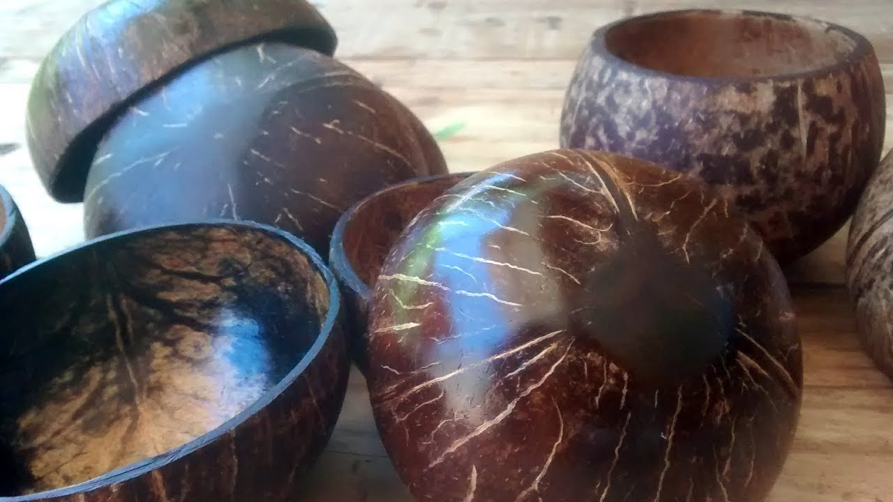 Как в Делать  миска из Кокос оболочка  с помощью просто инструменты DIY