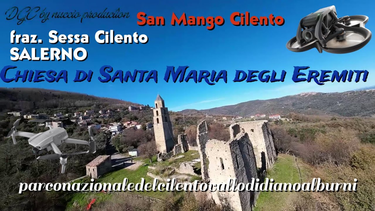 San Mango Cilento-Sessa Cilento-Salerno-Chiesa Santa Maria degli Eremiti-aerial images-DJI
