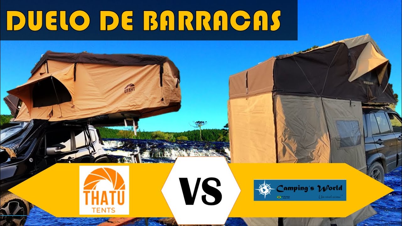 QUAL A MELHOR BARRACA DE TETO? - Comparativo entre Campings World e Thatu Tents