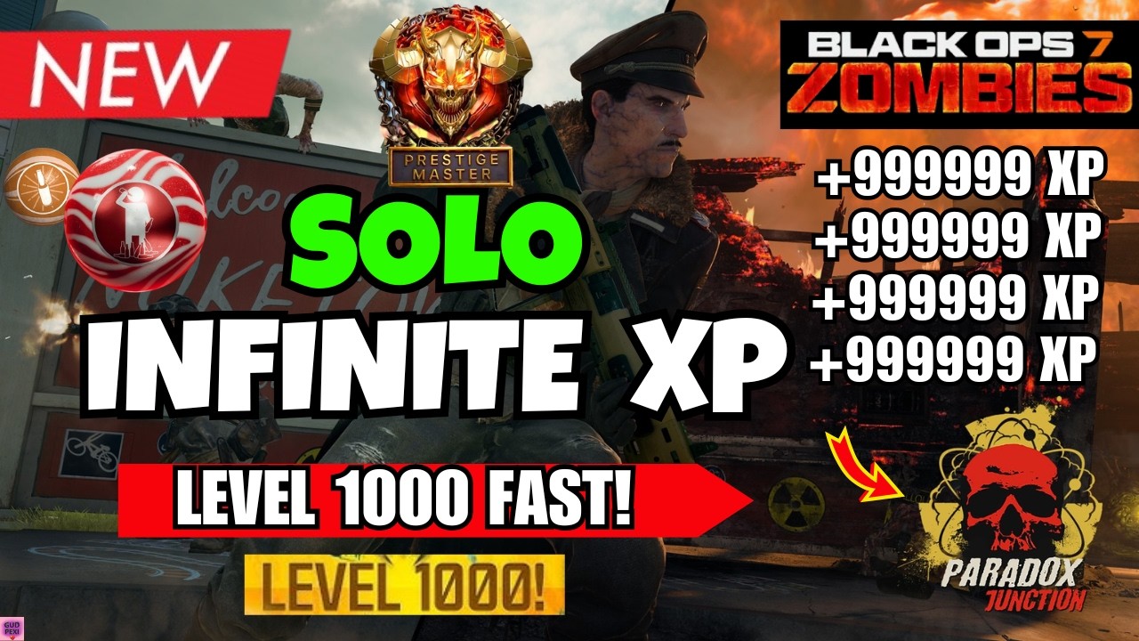 NEW BROKEN BO7 SOLO INFINITE XP FARM! FAST LEVEL 1000 &ndash; PROTOCOL JUNCTION | BO7 ZOMBIES