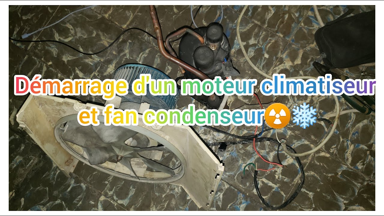 Voici comment Démarrer un moteur climatiseur et un ventilateur de condenseur sans commande☢️❄️