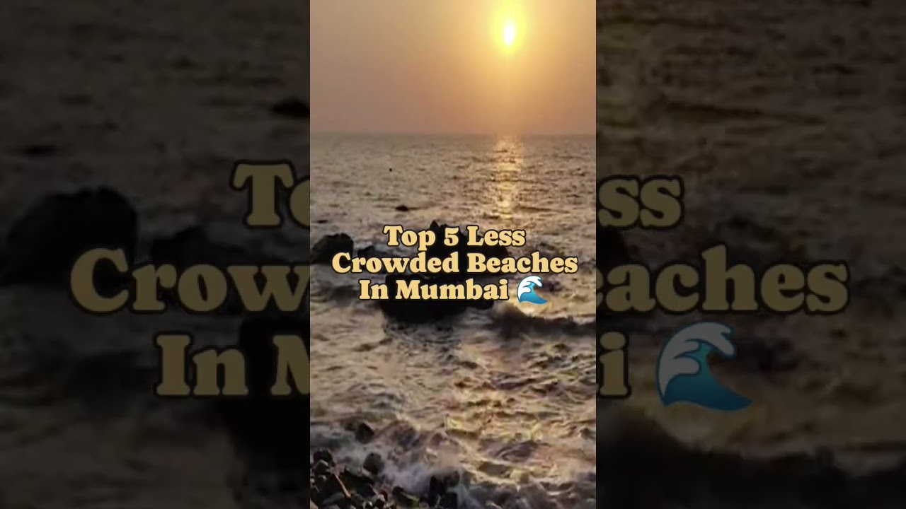Top 5 Less Crowded Beaches In Mumbai #mumbai #beaches #beach #beachlife #thingstodoinmumbai