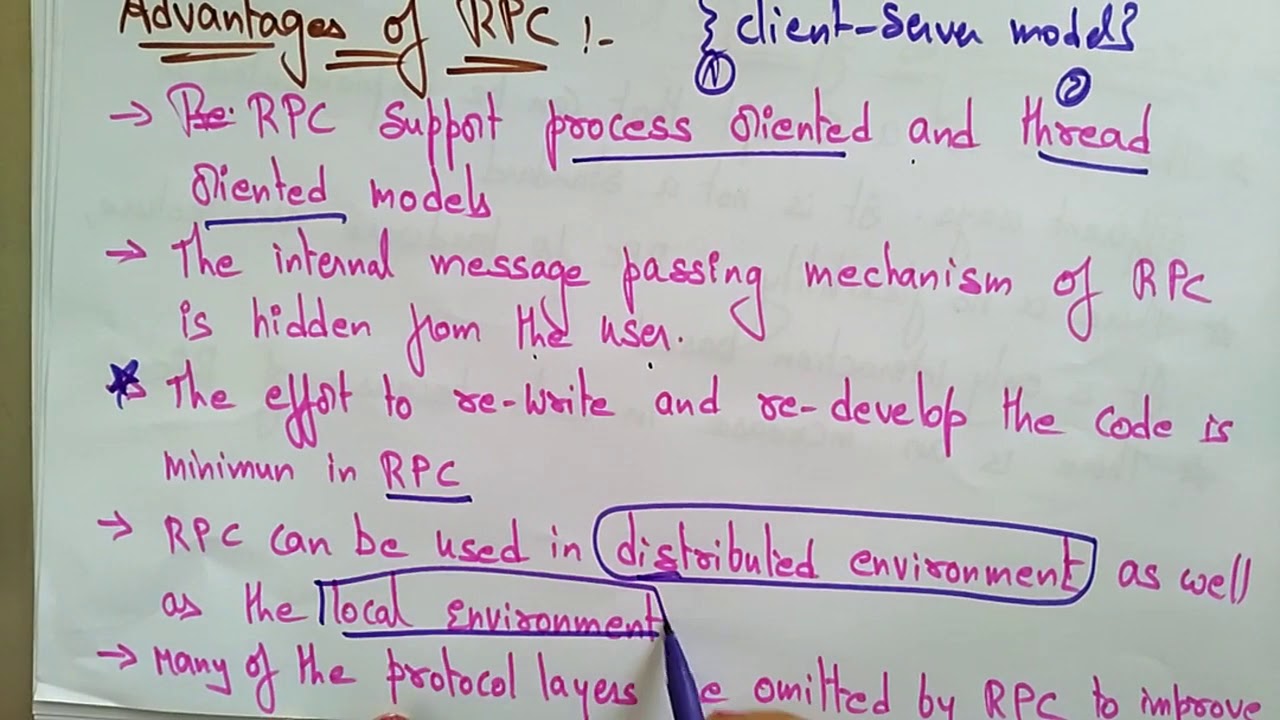 Remote Procedure call | RPC | Advantages | Disadvantages | Distributed System | Lec-22 | Bhanu Priya