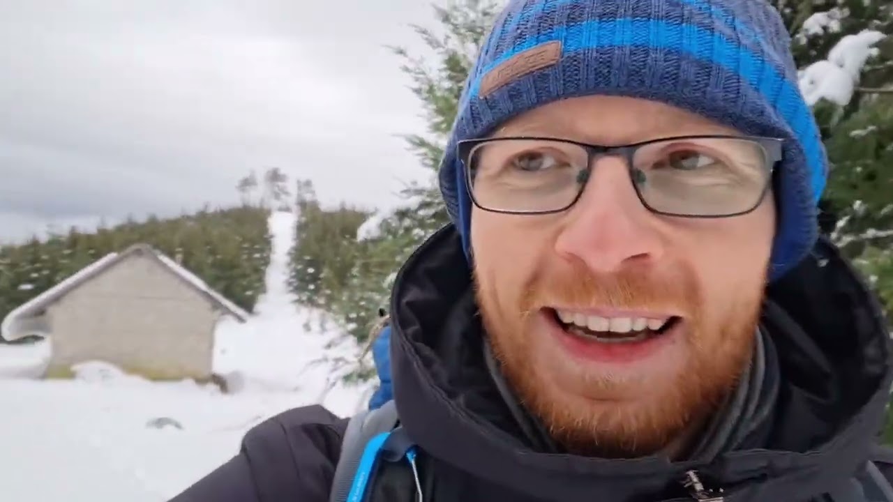 My first night in a snowy mountain
