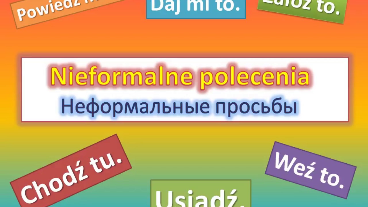 Nieformalne polecenia
